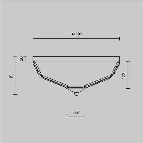 Потолочный светильник Facet E14х4 (Хром) - фото 10