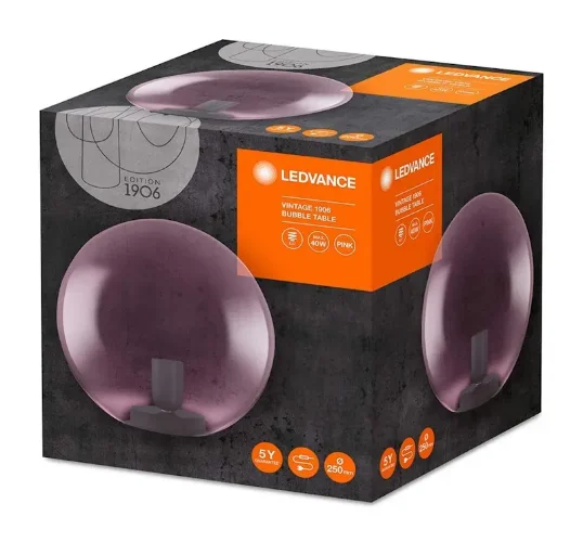 Светильник настольный 1*Е27 | Розовый | 1906 BUBBLE TABLE 250X245 | - LEDVANCE. Фото 3