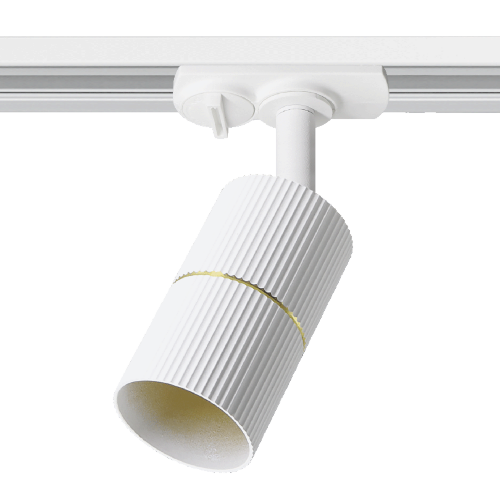 Трековый светильник WOLTA WTL-GU10/18WG под лампу GU10 Белый / золотой NIMB - фото 1.