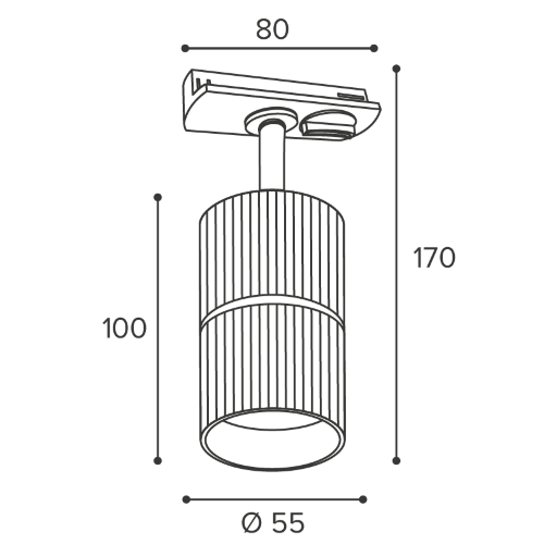 Трековый светильник WOLTA WTL-GU10/18WG под лампу GU10 Белый / золотой NIMB - фото 2.