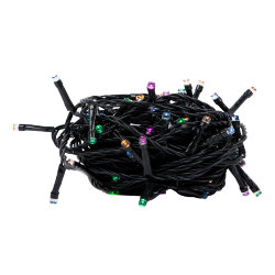 ULD-S1000-100-DGA MULTI-3 IP20 Гирлянда светодиодная, 10м, 100 светодиодов, Белый, желтый, зеленый, красный, розовый, синий свет, Провод зеленый