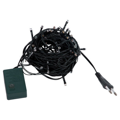 ULD-S1000-100-DGA MULTI-3 IP20 Гирлянда светодиодная, 10м, 100 светодиодов, Белый, желтый, зеленый, красный, розовый, синий свет, Провод зеленый - фото 2