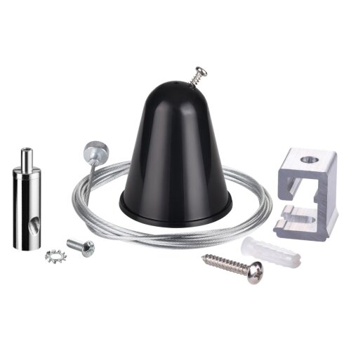 Подвесной комплект с тросом 1.5м «Novotech» 135023 (крепление к треку). Фото 1.