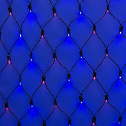 ULD-N2015-288-SBK RED-BLUE IP67 Сетка светодиодная, статическое свечение, 2x1.5м, Соединяемая, 288 светодиодов, Красно-синий свет, Провод черный.