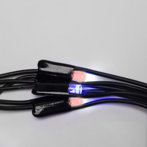 ULD-N2015-288-SBK RED-BLUE IP67 Сетка светодиодная, статическое свечение, 2x1.5м, Соединяемая, 288 светодиодов, Красно-синий свет, Провод черный. - фото 4