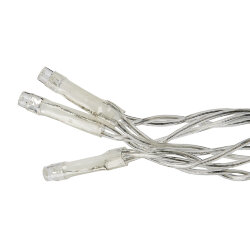 ULD-B12006-195-TTK PK-WH IP44 Бахрома светодиодная с эффектом мерцания, 12м, Соединяемая, 195 светодиодов, Розовый и белый свет, Провод прозрачный