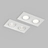 Встраиваемый влагозащищённый светильник HYDRO, IP44, 2?15 Вт LED макс., GU10, алюминий, белый. Фото 5