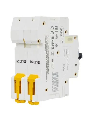 Выключатель автоматический модульный 2п C 63А M06N ARMAT IEK AR-M06N-2-C063 - фото 3