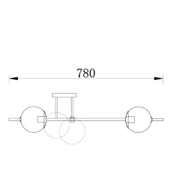 Потолочный светильник Freya FR5205PL-06BS (Латунь)