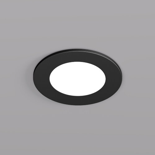 DK3101-BK Встраиваемый влагозащищенный светильник, IP65, до 10 Вт, LED, GU5,3, черный.