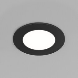 Встраиваемый влагозащищенный светильник, IP65, до 10 Вт, LED, GU5,3, черный, Denkirs DK3101-BK