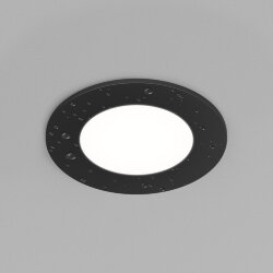 Встраиваемый влагозащищенный светильник, IP65, до 10 Вт, LED, GU5,3, черный, Denkirs DK3101-BK