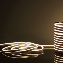 Светодиодный гибкий неон 220&amp;nbsp;В 9.6&amp;nbsp;Вт/м 120 Led/м 2835 IP67, односторонний дневной белый 4200 K, 50 м Гибкий неон 220V 9,6W 120Led 2835 IP67 односторонний дневной белый, 50 м (052994)