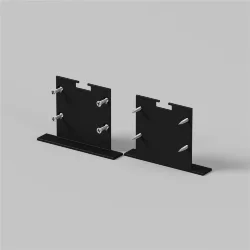 Комплект заглушек (для профиля 50x35) 2 шт., ALM-5035T-B-EC 642035 (Черный) 642035