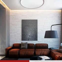 Светильник светодиодный COMFORT MYSTERY 120Вт 230В 3000-6500K 9600Лм 500x85мм с пультом ДУ IN HOME