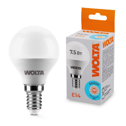 Светодиодная лампа WOLTA 25W45GL7.5E14 7.5Вт 6500K E14