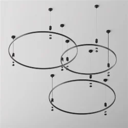 Шинопровод круглый 650мм Flarity черный (Черный)