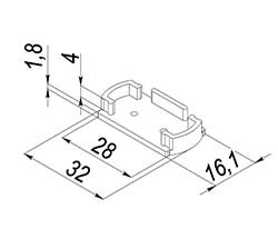 Заглушка для LC-LPN-4916 с отверстием