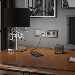 W1130006/ Выключатель трехклавишный (серебряный) W1130006