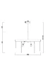 Подвесной светильник Порто / Porto (Латунь) FR5104PL-08BS3 - фото 3