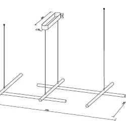 Подвесной светильник Radiance 3000К 80Вт (Золото)