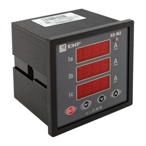 Амперметр цифровой AD-963 3ф на панель 96х96 EKF ad-963 - фото 7