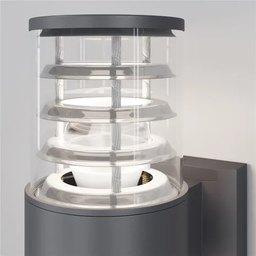 Настенный светильник (бра) Bronx E27х2 60Вт IP 54 (Серый) - фото 3