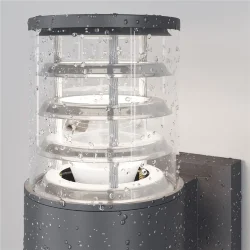 Настенный светильник (бра) Bronx E27х2 60Вт IP 54 (Серый)