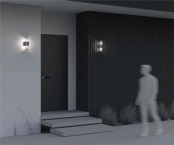 Настенный светильник (бра) Bronx E27х2 60Вт IP 54 (Серый) - фото 7