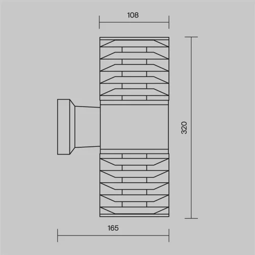 Настенный светильник (бра) Bronx E27х2 60Вт IP 54 (Серый) - фото 8