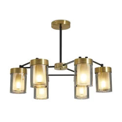 Подвесной светильник Лора / Lora (Черный и Латунь) FR5432PL-06BBS