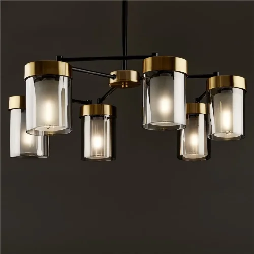 Подвесной светильник Лора / Lora (Черный и Латунь) FR5432PL-06BBS - фото 4