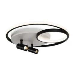 Потолочный светильник FR6083CL-L90WB Прожекторы / Spotlights 77 Вт LED с пультом ДУ (Бело-черный) FR6083CL-L90WB