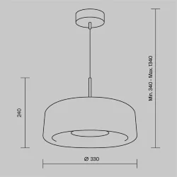 Подвесной светильник Madmen 3000K 6Вт (Латунь)