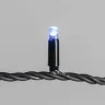 Гирлянда Нить 10м Разноцветная с Мерцанием Каждого Диода 220В, 100 LED, Провод Черный Каучук, IP65. Фото 2.