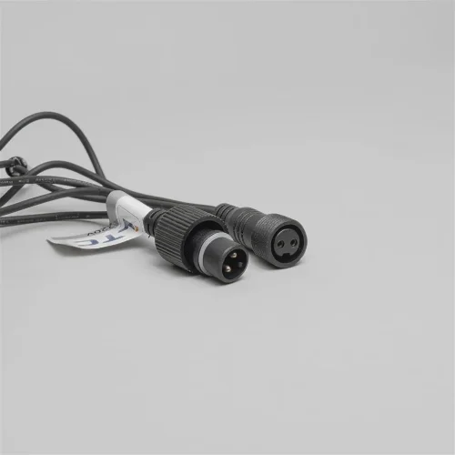 Гирлянда Нить 10м Разноцветная с Мерцанием Каждого Диода 220В, 100 LED, Провод Черный Каучук, IP65. Фото 6.