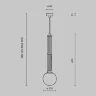 Подвесной светильник Театро / Teatro G9х1 (Латунь) MOD287PL-01BS - фото 6