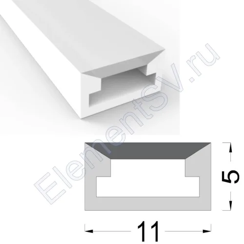 Cиликоновая оболочка T0511 S1 (11*5mm, pcb 8mm) - фото.