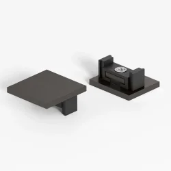 Titan Line Заглушки для накладного шинопровода титан 2шт 85230/00 (069724)