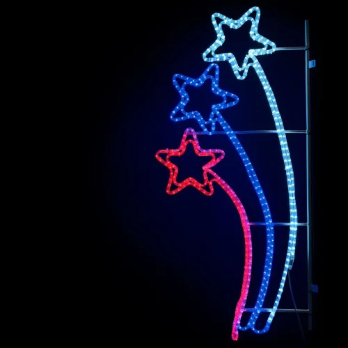 Светодиодная Консоль &#171;Три кометы&#187; 70 x 150 см, Триколор, 220В. Фото 1.