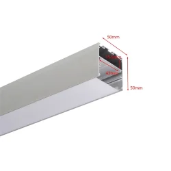 Алюминиевый профиль LC5050 177 (2000х50х50мм с рассеивателем)