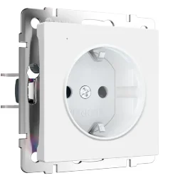 Розетка с подсветкой W (белый матовый) W1171461