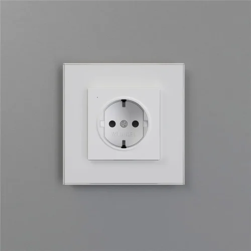 Розетка с подсветкой W (белый матовый) W1171461 - фото 6