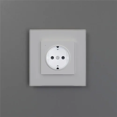 Розетка с подсветкой W (белый матовый) W1171461 - фото 7