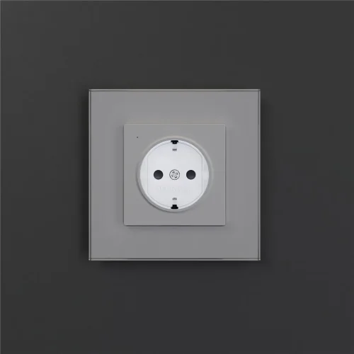 Розетка с подсветкой W (белый матовый) W1171461 - фото 8