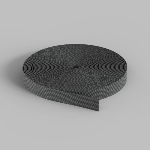 TR5502-DG Гибкий трек-ремень Belty, серия Base, 20м, 48V DC, IP20, тёмно-серый, ткань, медь.