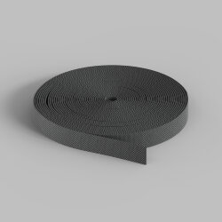 Гибкий трек-ремень Belty, серия Base, 20м, 48V DC, IP20, тёмно-серый, ткань, медь, Denkirs TR5502-DG