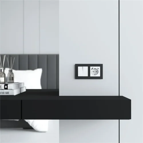 Рамка из стекла на 2 поста Senso черный soft-touch W0023108 - фото 5