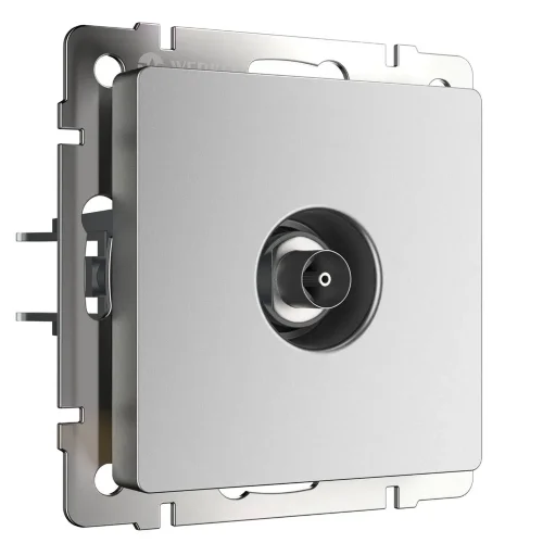 ТВ-розетка оконечная (серебряный матовый) W1183065 - фото