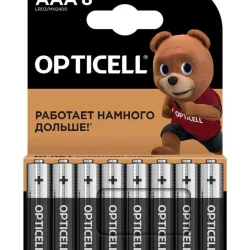 Элемент питания алкалиновый AAA/LR03 (блист. 8шт) Basic Opticell 5051009